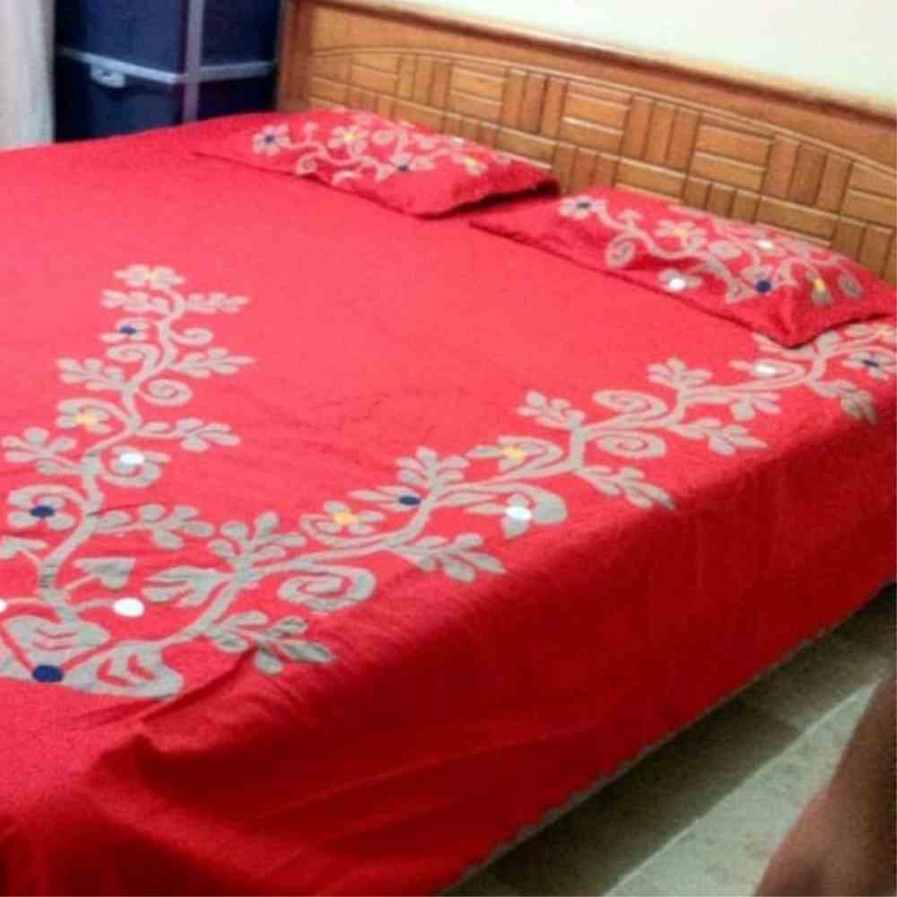 Handcrafted Applique Work Bedsheet